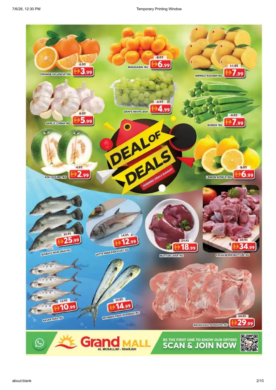 Grand Mall Musallah Latest Offers | View Flyer page 2