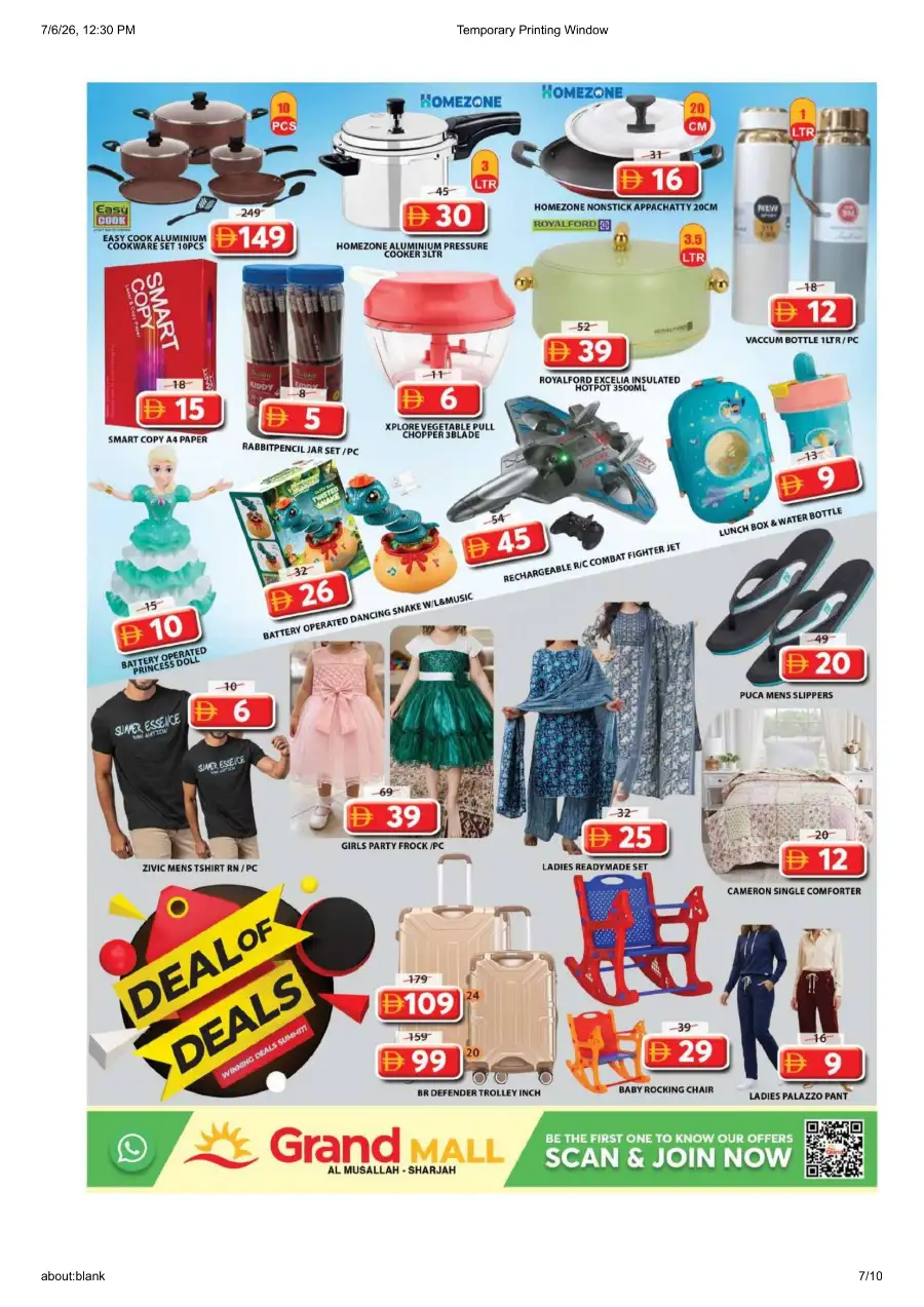 Grand Mall Musallah Latest Offers | View Flyer page 7