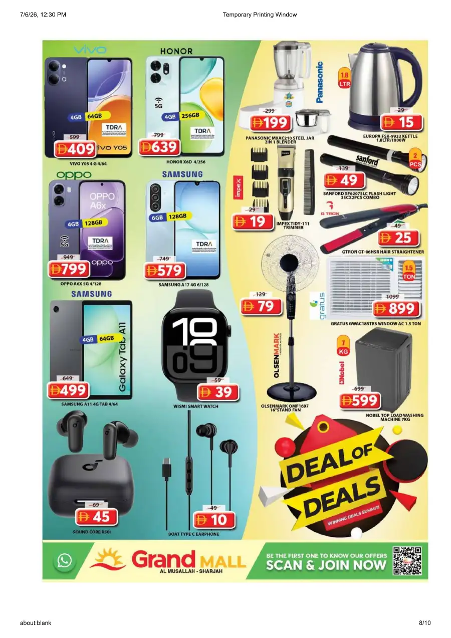 Grand Mall Musallah Latest Offers | View Flyer page 8
