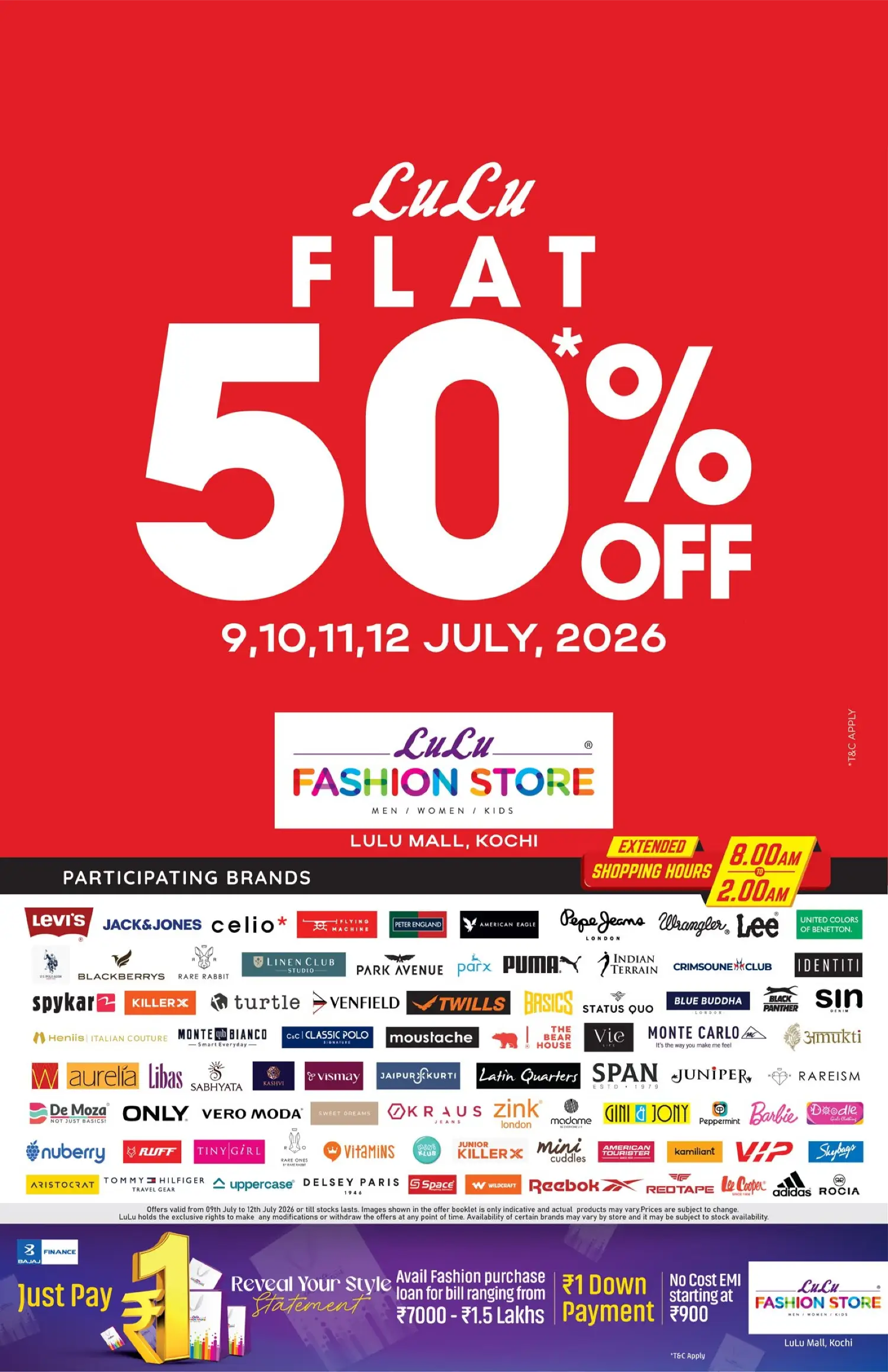 LuLu Mall Kochi Flat 50% Off Sale | 4 Days Only page 1