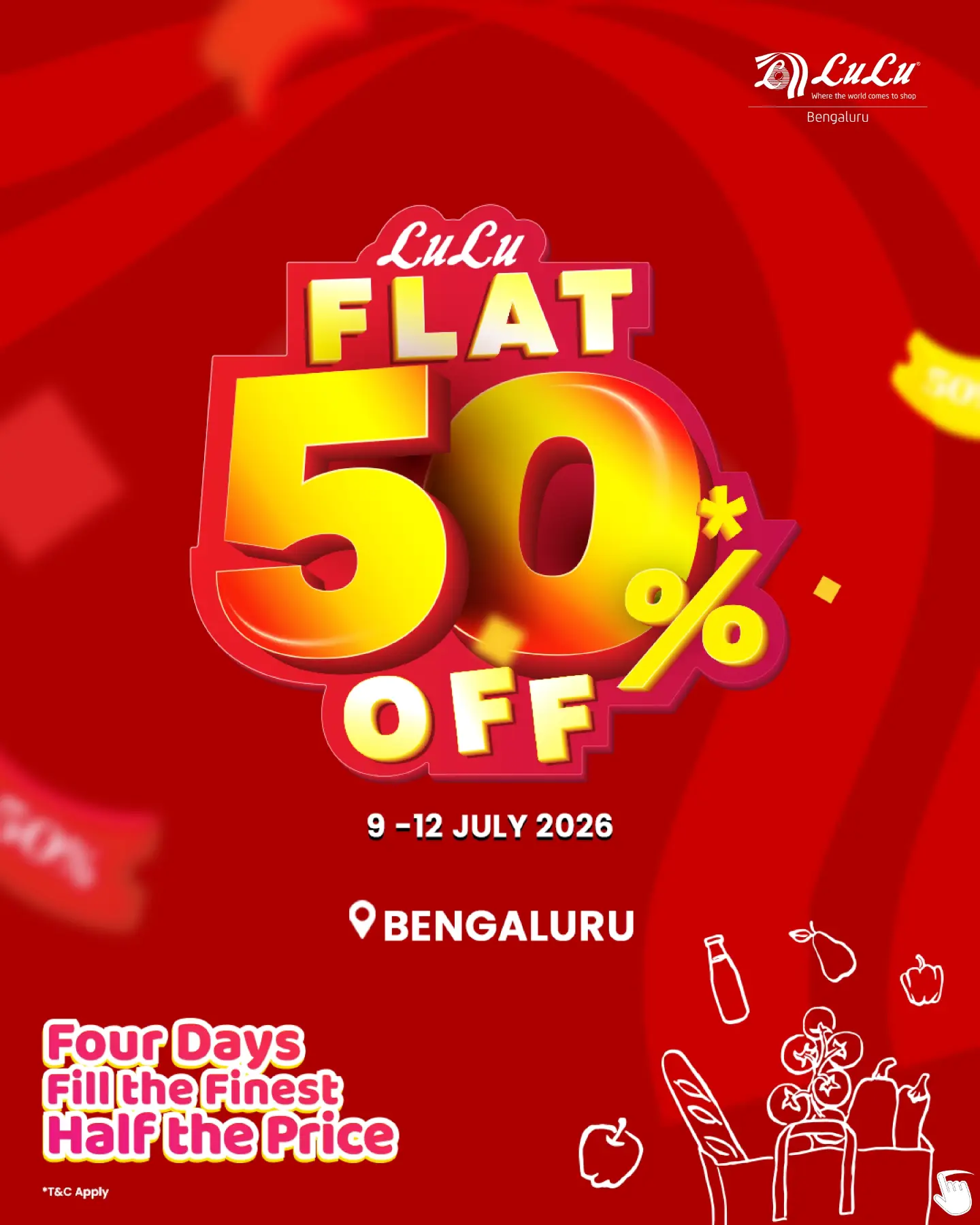 LuLu Bengaluru Flat 50% Off Sale | 4 Days Only page 1