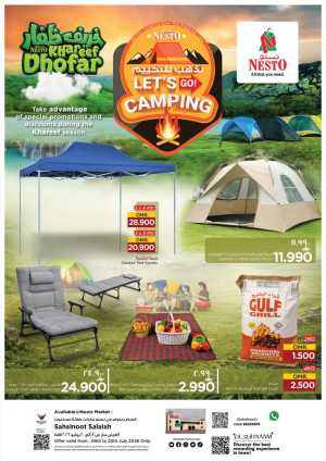Nesto Market Sahalnoot, Salalah | Camping Deals flyer cover