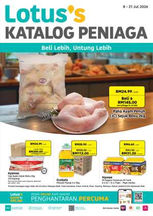 Lotus's Katalog Peniaga Promotion | Latest Catalogue flyer cover