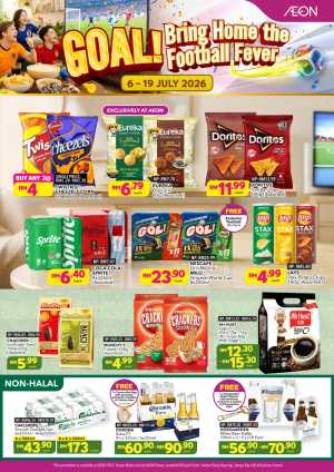 AEON Retail Latest Promotion | Football Fever Catalogue flyer cover