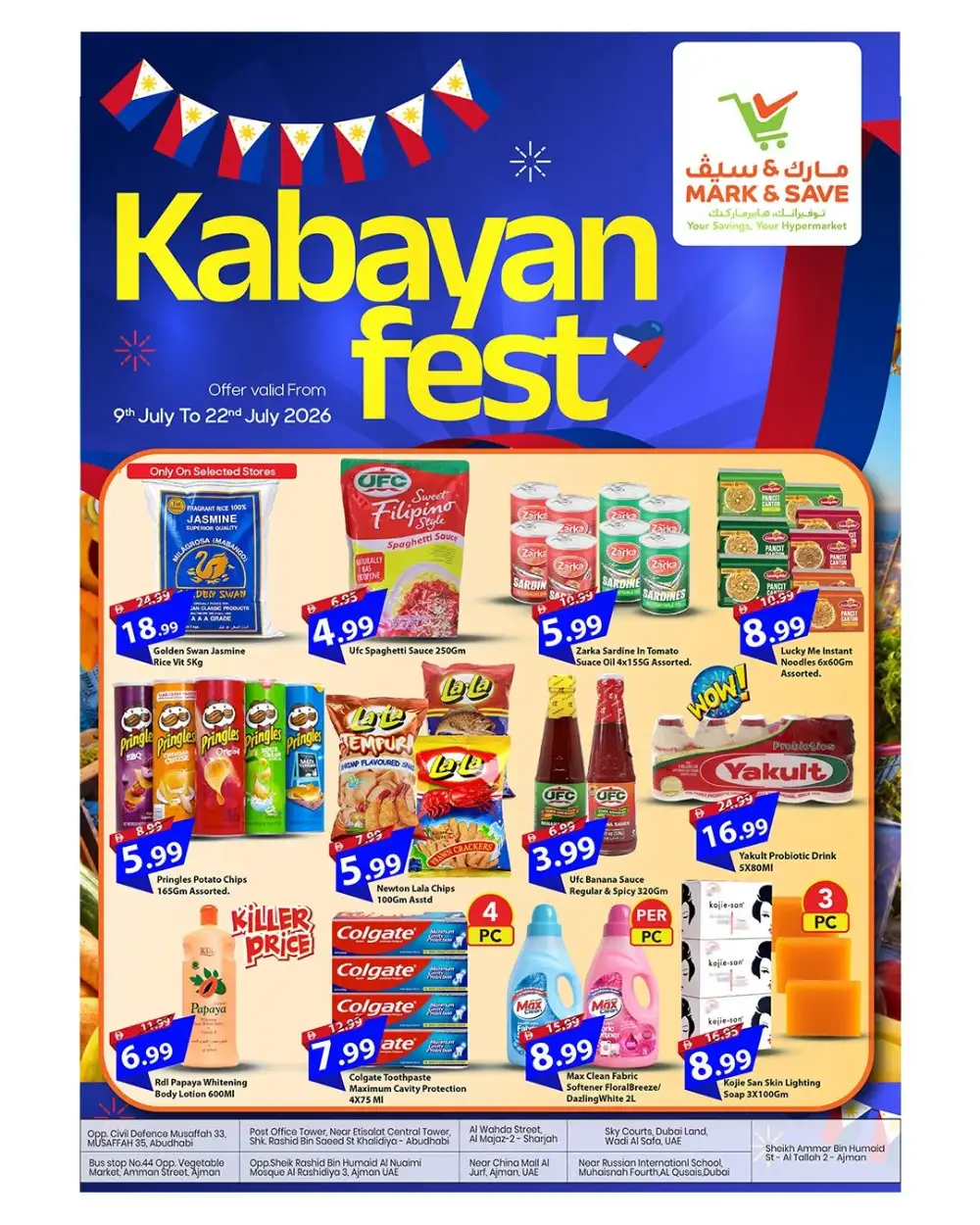 Mark & Save UAE | Kabayan Fest Offers | Flyer page 1