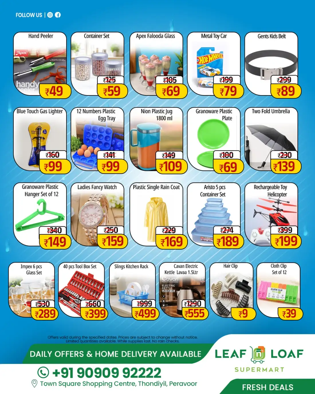 Leaf N Loaf Supermart Peravoor Offer | Monsoon Sale page 3