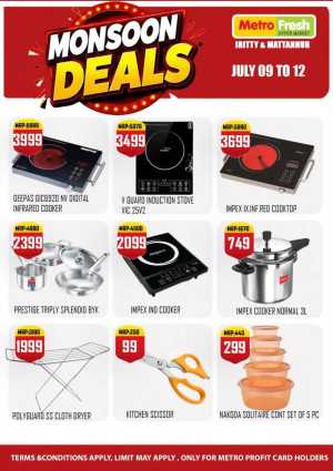 Metro Fresh Hypermarket Offers | Monsoon Deals flyer cover