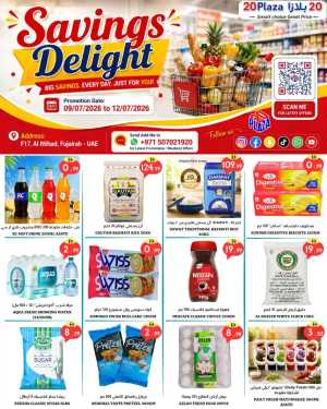 20 Plaza Fujairah Offers Today | Savings Delight flyer cover