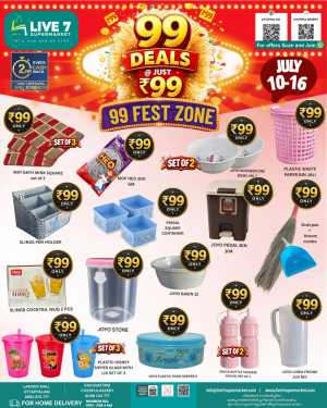 Live 7 Supermarket Ottappalam Offers | Latest Deals flyer cover