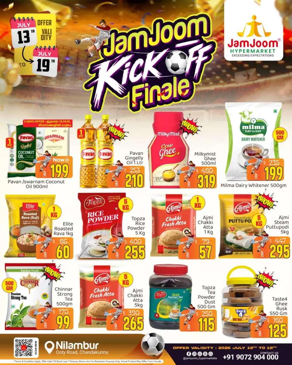 JamJoom Hypermarket Nilambur Kick Off Finale | Latest Leaflets page 1