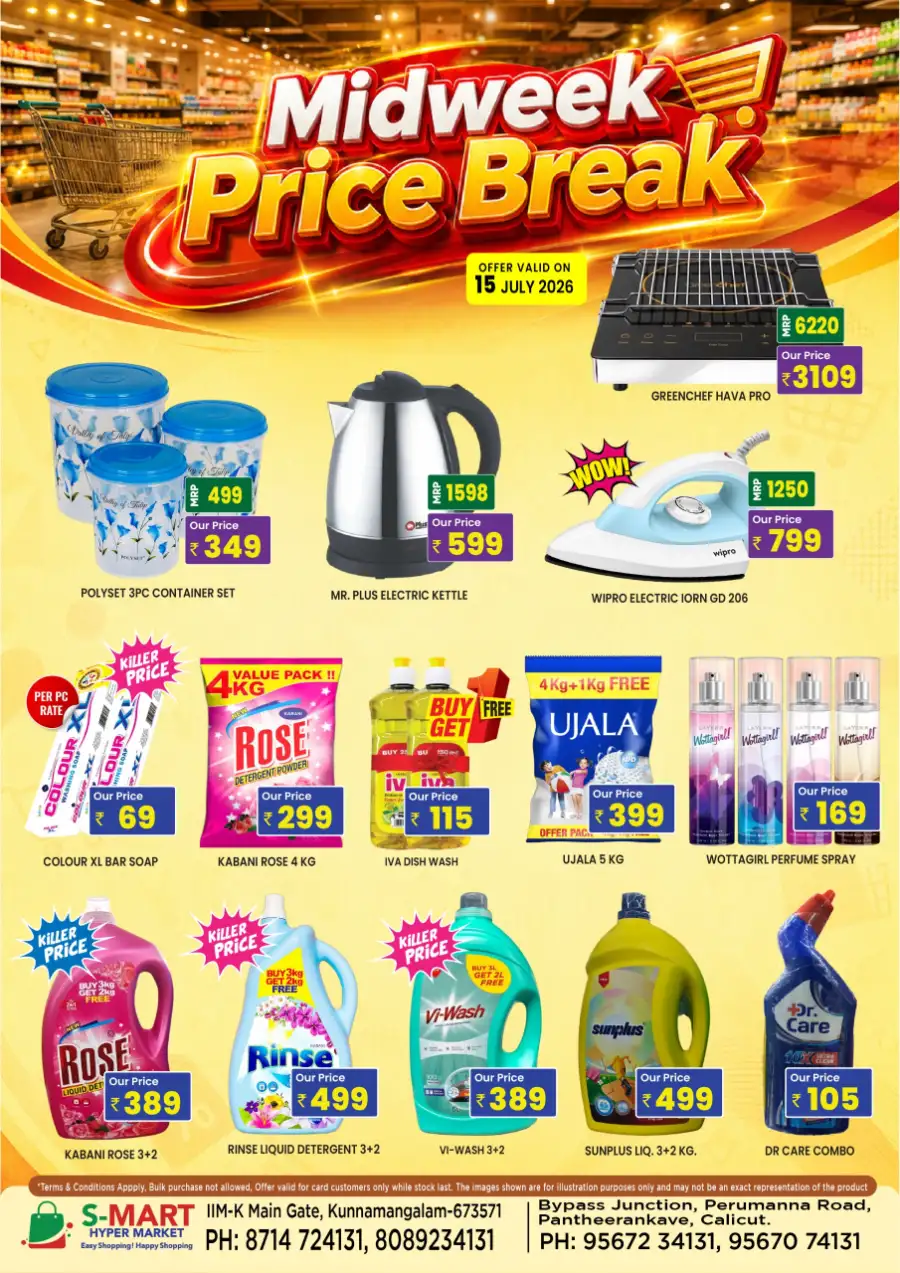 Midweek Price Break Offers page 1