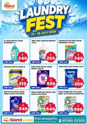 Laundry fest flyer cover