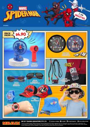 MR.DIY Singapore Marvel Spider-Man Collection Offers flyer cover