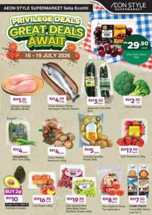 AEON STYLE Setia EcoHill Promotions Today | Latest Deals flyer cover