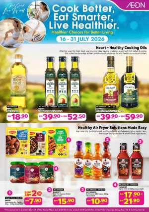 AEON Malaysia Healthy Food Promotions | Latest Catalogue flyer cover
