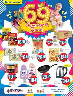 TF Value-Mart Anniversary Promotions Today | Latest Catalogue flyer cover
