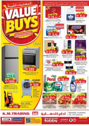 KM Trading Madhab Fujairah Offers Today | Latest Deals flyer cover