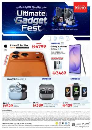 Nesto UAE Mobile & Accessories Deals Today | Latest Offers flyer cover