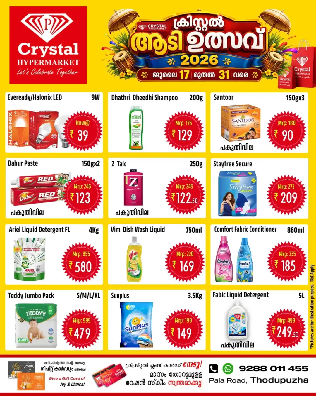 Crystal Hypermarket Thodupuzha Offers Today | Latest Flyer page 1