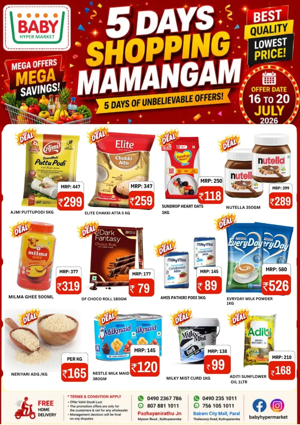 Baby Hyper Market Kuthuparamba Offers | Latest Deals page 1