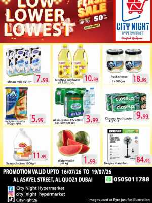 City Night Al Quoz Dubai Offers Today | Latest Deals flyer cover