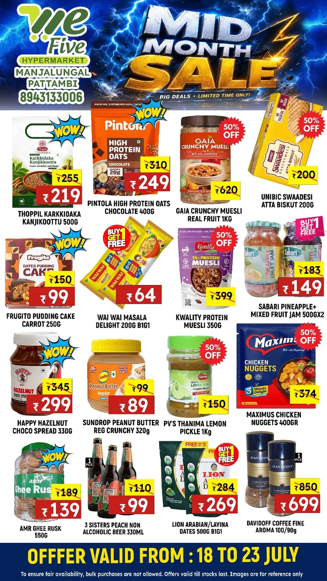 We Five Hypermarket Pattambi Mid Month Sale Deals page 2