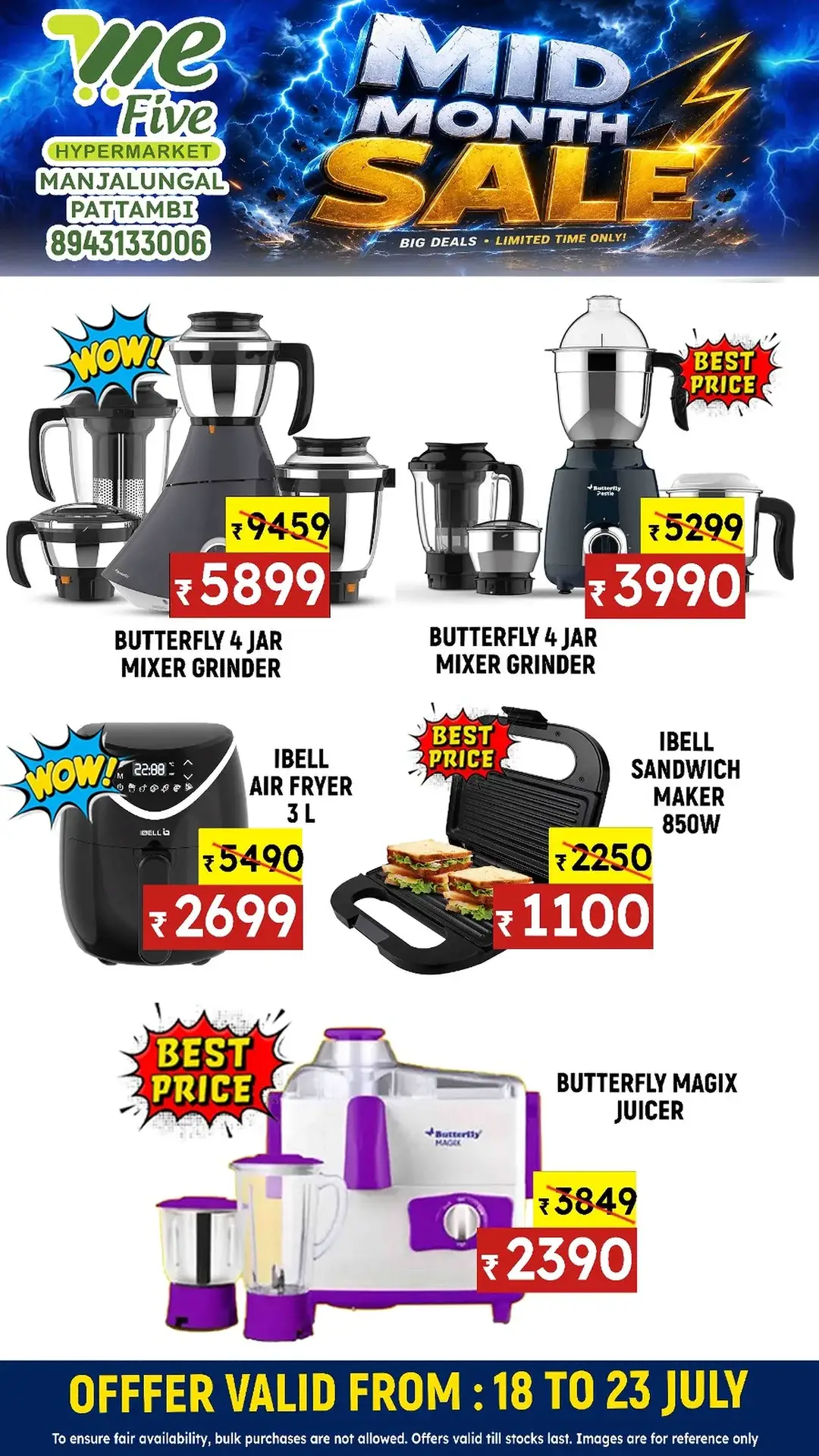 We Five Hypermarket Pattambi Mid Month Sale Deals page 5