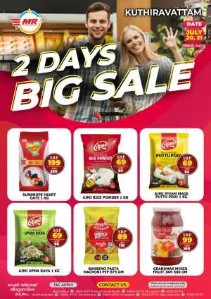 2 days big sale flyer cover