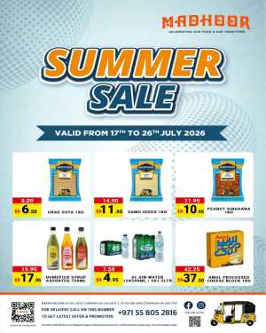 Madhoor UAE Summer Sale | Latest Offers flyer cover