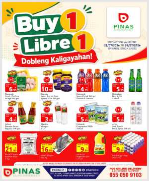Pinas Supermarket Riyadh Buy 1 Get 1 Offers | Latest Flyer flyer cover