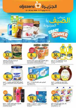 Aljazera Riyadh Crazy Summer Offers | Latest Deals flyer cover