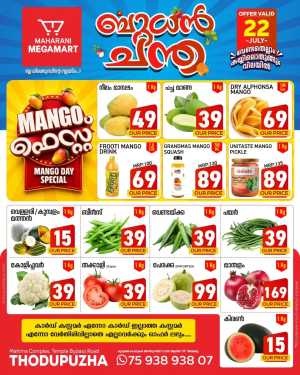 Maharani Megamart Mango Fest flyer cover