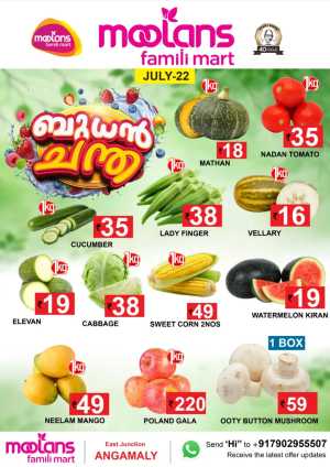 Moolans Famili Mart Budhan Offers flyer cover