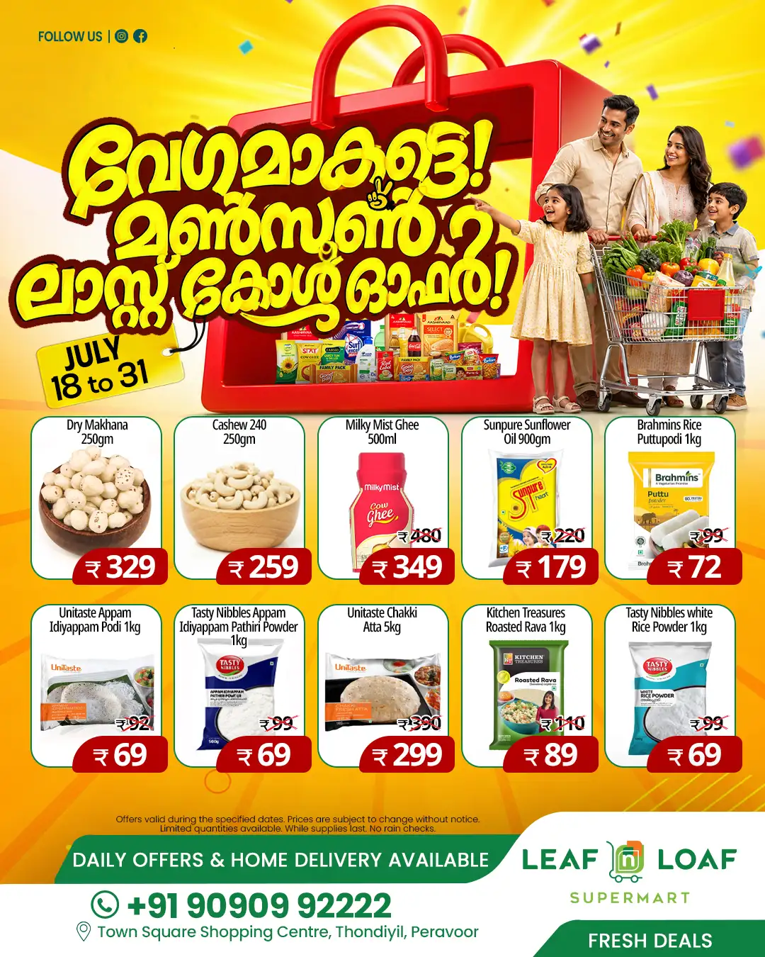 Leaf N Loaf Supermart Monsoon Last Call Offer page 1