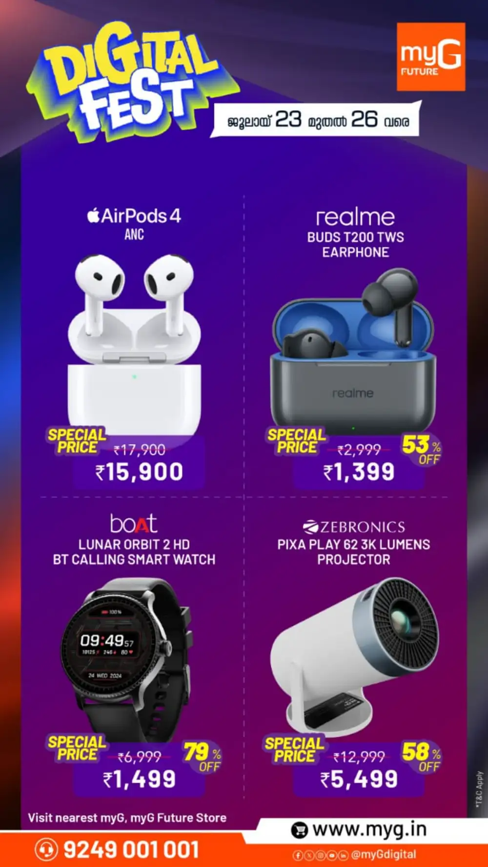 myG Digital Fest Offers | Latest Deals page 2