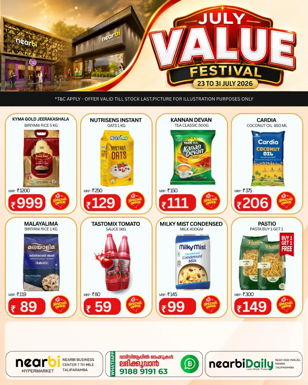 Nearbi Taliparamba Value Festival | Latest Offers page 1