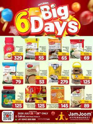 JamJoom Calicut Big 6 Days Offers | Latest Deals flyer cover