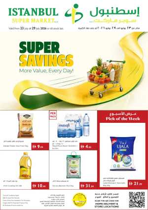 Istanbul Super Market Offers Today | Latest Deals flyer cover
