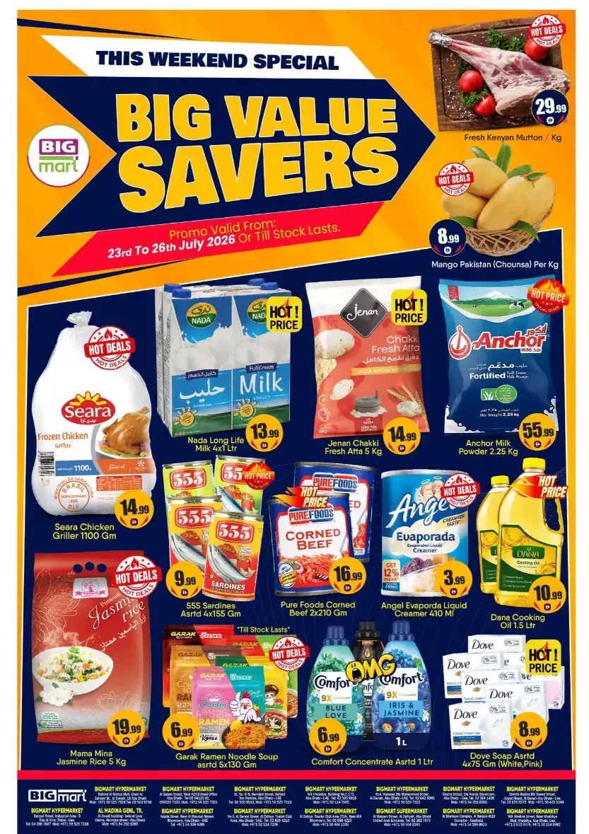 Big Mart UAE Big Value Savers Offers Today | Latest Flyer page 1