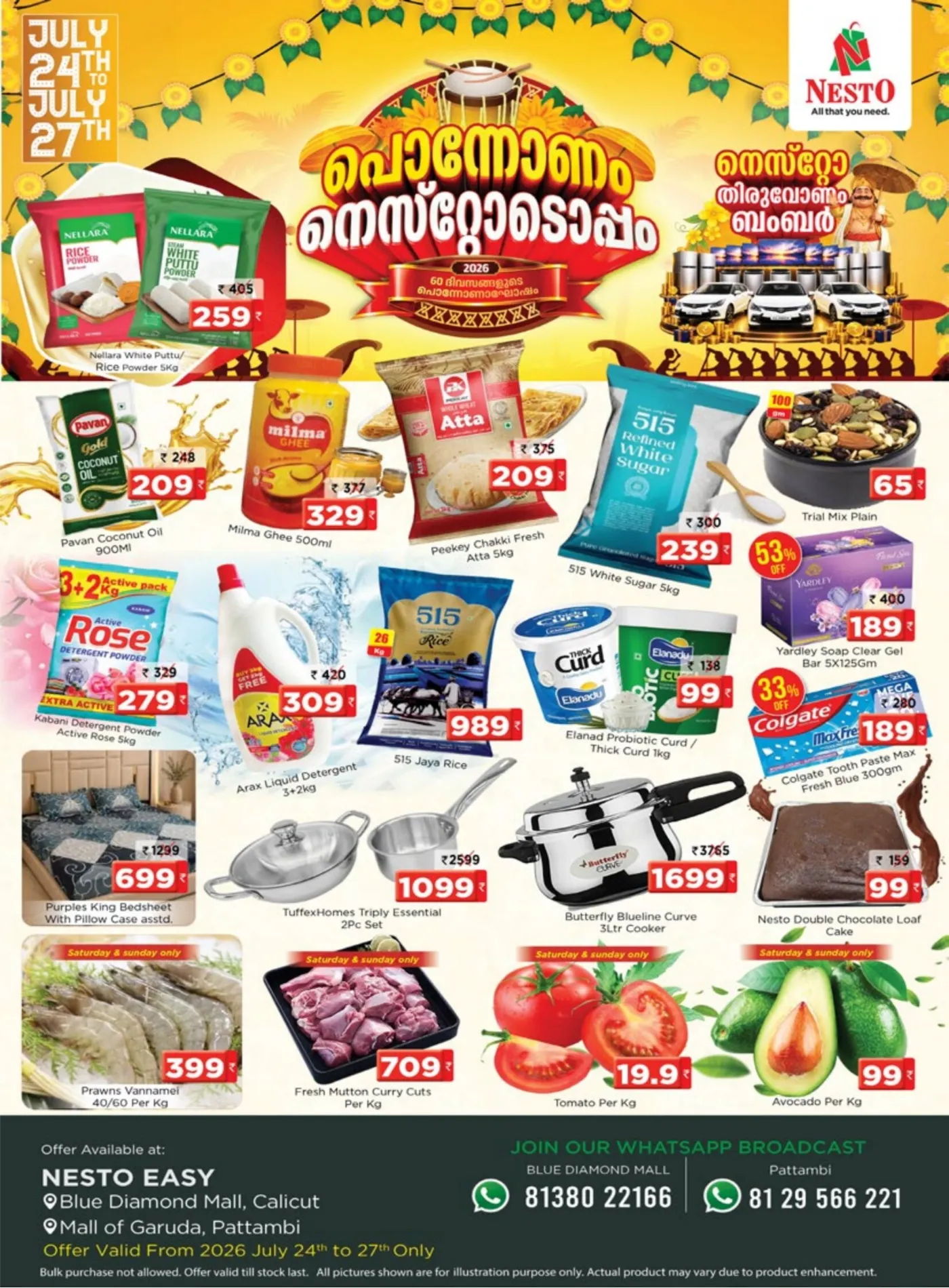 Nesto Ponnonam Offers Calicut | Blue Diamond Mall page 1