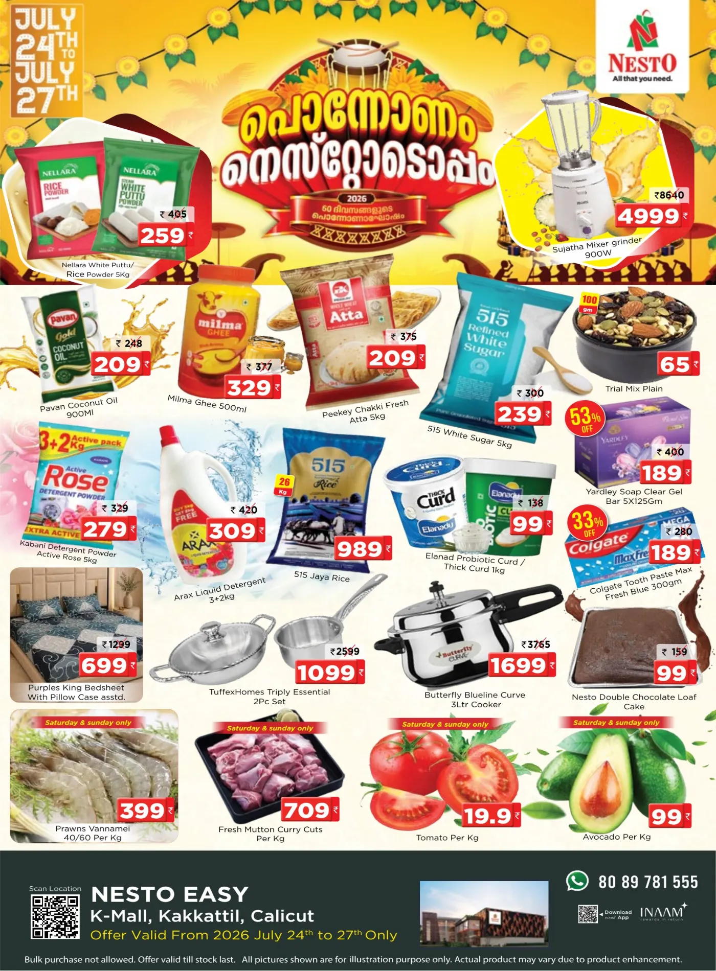 Nesto Ponnonam Offers | Kakkattil Calicut Deals page 1