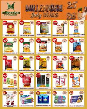 Millennium Hypermarket Palluruthy July Deals | Latest Offer flyer cover