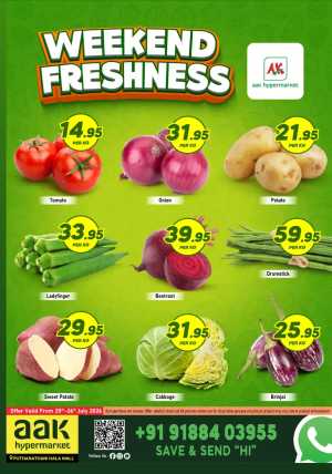 AAK Hypermarket Hala Mall Weekend Freshness | Latest Deals flyer cover