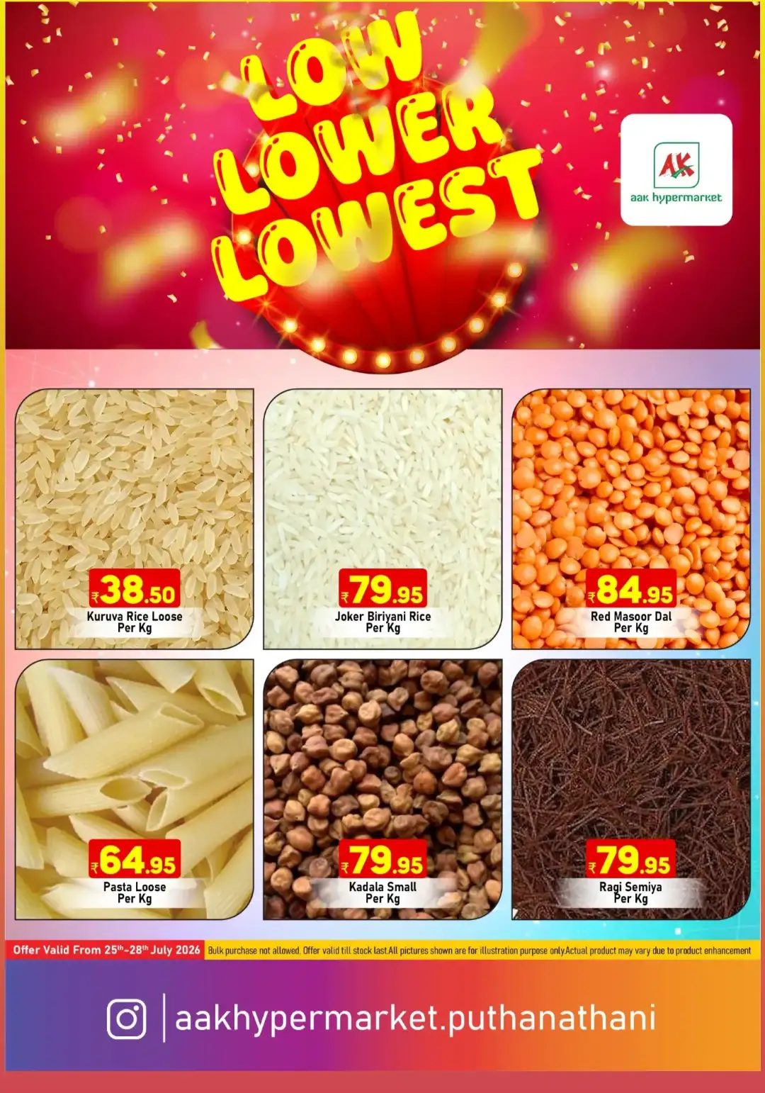 AAK Hypermarket Puthanathani Low Lower Lowest Offers page 4