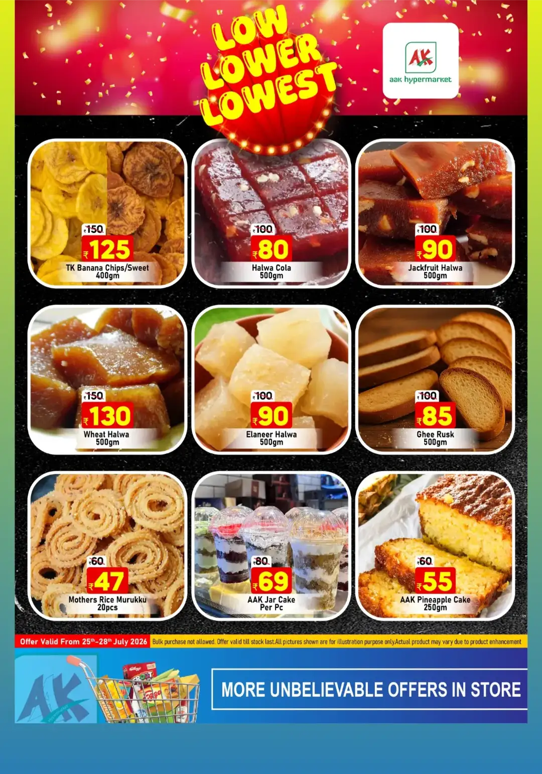 AAK Hypermarket Puthanathani Low Lower Lowest Offers page 7