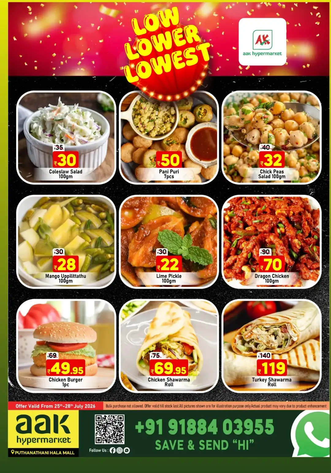 AAK Hypermarket Puthanathani Low Lower Lowest Offers page 8
