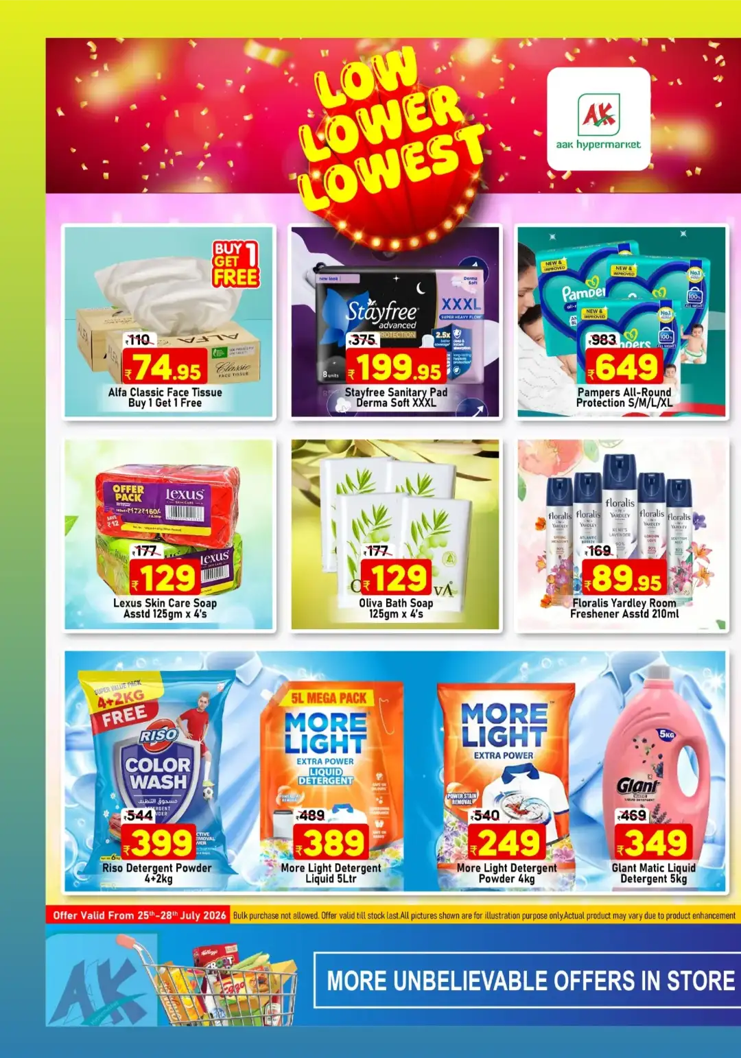 AAK Hypermarket Puthanathani Low Lower Lowest Offers page 9