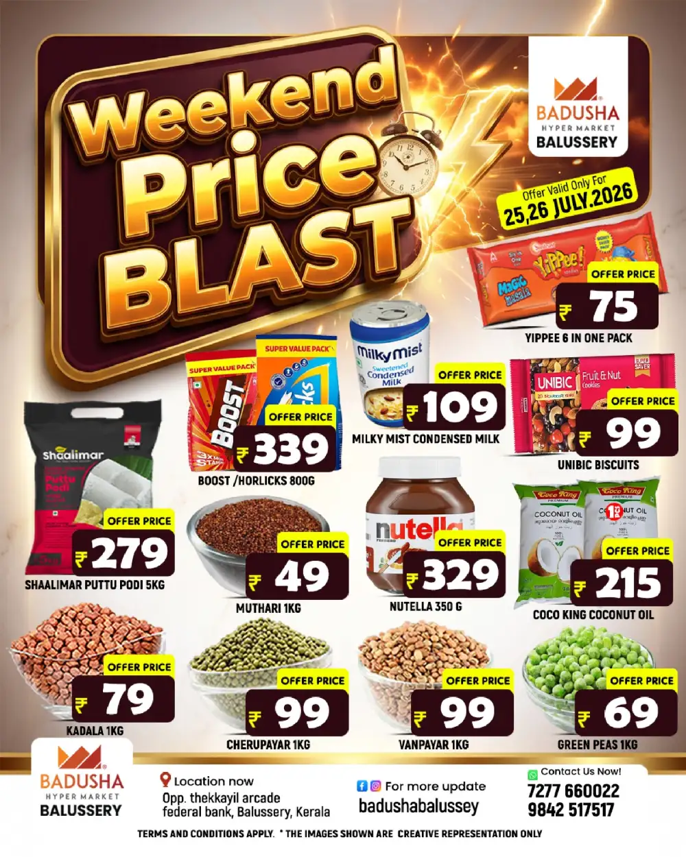 Badusha Hyper Market Weekend Price Blast Offers page 1
