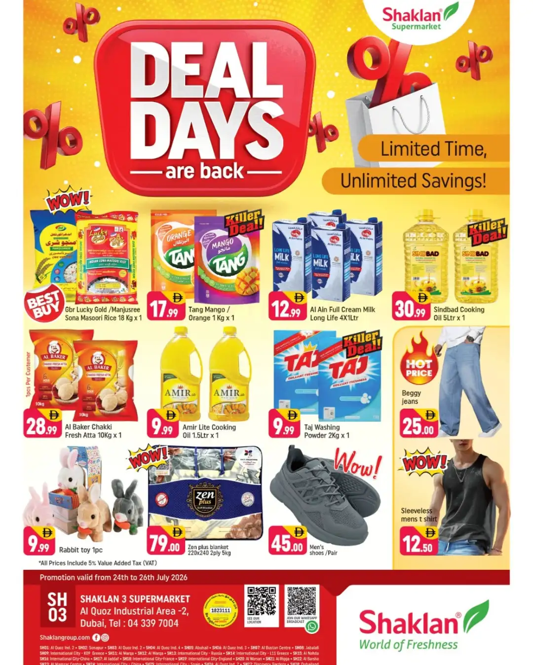 Shaklan Supermarket Al Quoz Deal Days | Latest Deals page 1