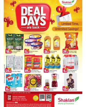 Shaklan Supermarket Jebel Ali Deal Days | Latest Deals flyer cover